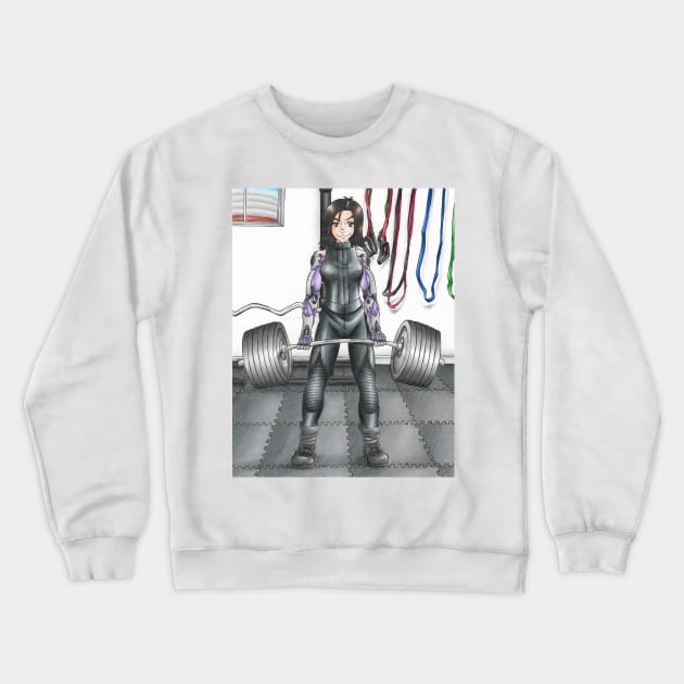 Deadlift Alita Crewneck Sweatshirt by KranberriJam